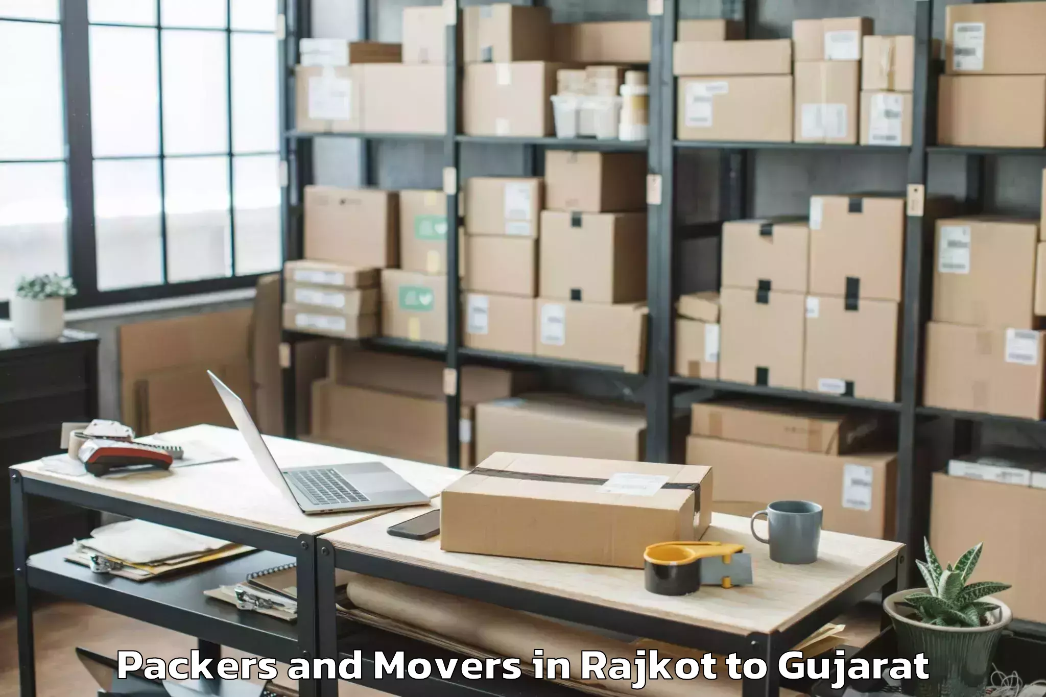 Professional Rajkot to Ganpat University Mehsana Packers And Movers